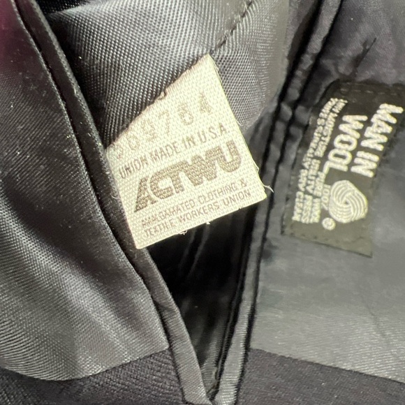 Vtg Men’s Pierre Cardin 100% Wool Dark Blue Single Breasted Blazer 42/44 R - Picture 11 of 12